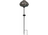 Terminale Solare - Garden Id Kohl - 14 X 45 Cm - Durata Della Batteria 6-8 Ore - Pulsante Di Accensione/Spegnimento - Batteria Aaa Ricaricabile.