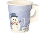 Papstar 89845 50 Papstar Einweg-Trinkbecher Snowtime 0,2 L