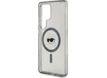 Custodia Karl Lagerfeld Button Karl Head Logo Stampato Magsafe Do Samsung Galaxy S25 Ultra Czarny