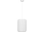 Atmosphera Createur D'interieur - Lampada A Sospensione "Tobie"" Cotone Bianco D25Cm"