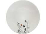 Piatto Fondo In Ceramica Cream Garden Color ø 22Cm, Crema/Nero