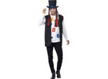 Smiffys - Costume "Popstar Anni '80"" - Uomo/Donna Unisex SM1954 (Xl) (Bianco/Nero)"