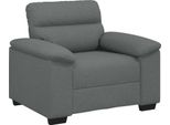 Vidaxl Poltrona Grigio Scuro 100X81X84 Cm Tessuto
