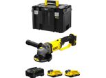 Mini Levigatrice Stanley Fatmax SFMCG400D2T (2 X 2,0 Ah + Caricatore + Tstak Vi)