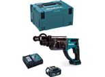 Trapano A Percussione Makita DHR202RTJ1 (1 X 5,0 Ah + DC18RC + Makpac 3)