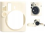 Custodia Custodia Cover Silicone Per Fuji Fujifilm Instax Mini 41 / Bianco - Beige