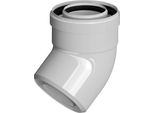 Curva Concentrica Per Canne Fumarie PP-AL 45° Dn60/100Mm Con Guarnizione [Epdm] Online