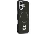 Custodia Karl Lagerfeld Per Iphone 17 Compatibile Con Magsafe KLHMP17SPSMLRCHK (Pu Choupette Pin) Nero