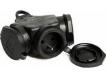 Splitter Triplo In Gomma 3*2P+Z Z/Uz Ip44 - E+61-2007