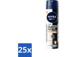 Nivea Men - Deodorante Spray - Black & White Ultimate Impact - 150 Ml - Vorteilspack - 25 StüCke