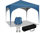 Tenda Per Feste - Gazebo Da Giardino Pop-Up - Impermeabile - Pieghevole - Tetto Semicircolare - 3 X 3 M - Blu