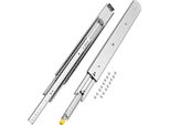 Vevor 1 Coppia Di Guide Per Cassetti Ad Estrazione Totale 762 Mm, Portata 226 Kg, Guide Per Cassetti, Cuscinetti A Sfera Con Cricchetto, Guide Telescopiche Montate Lateralmente, Ideali Per Armadi, Cassetti Industriali