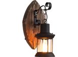 Applique Retrò - Lampada Da Parete - Attacco E26 - Senza Lampadina - 220 V Cc - Ferro - Interno Ed Esterno - Non Dimmerabile