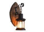 Lampada Industriale Retrò - Applique - Ferro - 220 V Cc - Senza Lampadina - Non Dimmerabile - Design Vintage