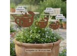 Rustici Boiler In Acciaio – Decorazioni Da Giardino, Set Da 3 Pezzi