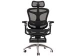 Sihoo Sedia Da Ufficio, Sedia Da Scrivania Girevole, Ergonomica, Supporto Lombare Poggiapiedi 6D-Braccioli Regolabili Nero