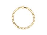 Armband Jobo "Rund-Ankerarmband", Goldfarben, ArmbäNder, Damen, 19Cm, Silber 925 (Sterlingsilber), Armband, 925 Silber 19 Cm