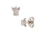 Paar Ohrstecker Jobo "Kinderohrringe Engel Schutzengel 6 Mm", Silber 925, Ohrringe, MäDchen, Silber 925 (Sterlingsilber), 925 Silber Rhodiniert