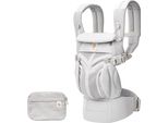 Ergobaby Marsupio Per Neonati E Bambini, Omni 360 Cool Air Mesh Grigio Perla A 4 Posizioni, Marsupio Ergonomico Per La Schiena