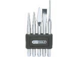 Ks Tools Set Di 5 Pezzi Di Punzoni / Scalpelli E Punzoni Centrali - 156.0160