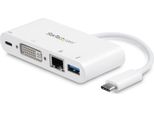 Startech.Com Adattatore Multiporta Per Portatili USB-C - Power Delivery - Dvi - Gbe - Usb 3.0