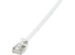 Logilink Professional CQ9011S Cavo Patch Logilink Ultraflex, Cat. 6A, U/Ftp, 0,3 M, Bianco