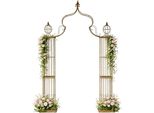 Dandibo Arco Di Rose In Metallo Per Arrampicata 93969 275X172 Cm Arco Da Giardino Per Arrampicata Traliccio Ad Arco