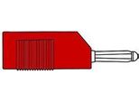 Connettore Di Accoppiamento Da 4 Mm Con Montaggio Cavo Longitudinale O Trasversale, Con Vite / Rosso (Bsb 20K)