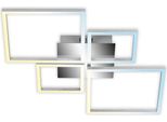 Lampada Da Soffitto A Led Telecomando Cct Cromato 40W Dimmerabile Metallo Briloner