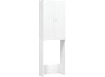 Vidaxl Armadio Per Lavatrice Bianco 64X25,5X190 Cm