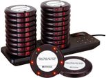 Sistema Di Chiamata Senza Fili Retekess TD163, Sistema Di Chiamata A Cercapersone, Cercapersone Per Ristoranti 400M, Caricatore In Acciaio Inox, 31 Modalità Di Chiamata, 20 Pad, Cercapersone Per Bar Ristoranti Ospedali (1 Trasmettitore + 20 Cercapersone)