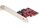 Startech.Com Scheda Pcie Sata - Scheda Di Espansione Pcie Sata 2 Porte 6Gbps - Profilo Alto/Basso - Controller Raid Sata ASM1062R - Adattatore Pci Express /Sata