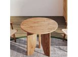 Piano Del Tavolo Rotondo Marrone Chiaro Ø50X1,5 Cm Legno Di Quercia Trattato