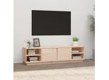 The Living Store Mobile Tv 156X40X40 Cm In Legno Di Pino Massiccio