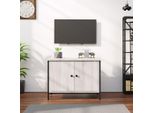 The Living Store Mobile Tv Con Ante Grey Sonoma 60X35X45 Cm Materiale Legno