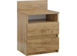 Vicco Comodino Camera Da Letto Monty, 39.6 X 59.1 Cm, Quercia Dorata