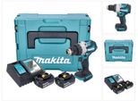 Makita Dhp 489 Rtj 18 V 73 Nm Trapano Avvitatore A Percussione A Batteria Senza Spazzole + 2 Batterie Da 5,0 Ah + Caricabatterie + Makpac