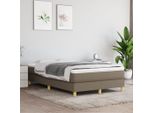 The Living Store Box Spring Bed Taupe 120X200 Cm Tessuto