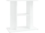 Vidaxl Supporto Per Acquario Bianco 60X30X60 Cm Materiale A Base Di Legno