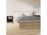 The Living Store Comodini 2 Pezzi Neri 40X35X50 Cm