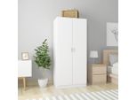 The Living Store Armadio Bianco 80X52X180 Cm Materiale A Base Di Legno
