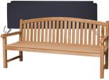 Teako Design Elegante Panca Da Giardino Bari In Teak - Resistente Alle Intemperie E In Varie Dimensioni (180 Cm, Nero)