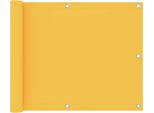 The Living Store Protezione Per Balcone Gialla 75X500 Cm Tessuto Oxford