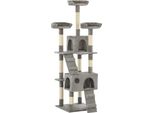 The Living Store Tiragraffi Per Gatti Con Tiragraffi In Sisal 170 Cm Grigio