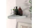 The Living Store Scaffale Scorrevole Ad Angolo Grigio 25X25X3,8 Cm Mdf