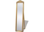 The Living Store Specchio Da Terra In Stile Barocco 160X40 Cm Golden