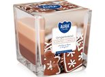 Bispol Aura 32H Candela In Vetro Profumata Gingerbread
