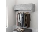 Vidaxl Armadio Grigio Cemento 100X32,5X35 Cm In Legno - Armadio - Armadi - Armadio A Muro - Armadio - Guardaroba