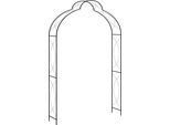 The Living Store Arco Di Rose Nero 150 X 34 X 240 Cm Ferro