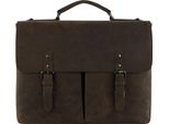 Bugatti Cartella Laptop Bag Con Scomparto Per Laptop Luca Briefcase With Flap Brown Marrone